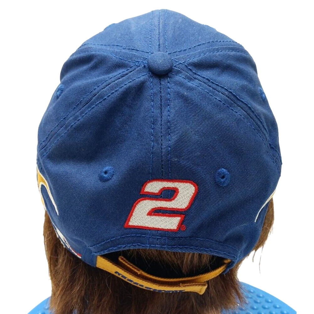 Vintage Miller Lite‎ Racing Flames Cap #2 NASCAR Keselowski Hat, adjustable - Picture 6 of 8